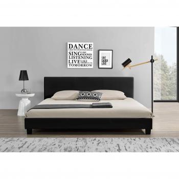 Lit contemporain Hypnia noir 140 x 190 cm