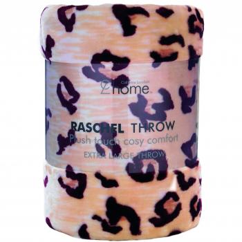 Multi-Color Cheetah Raschel Throw by Catherine Lansfield – 50 x 66.7