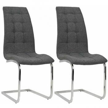 Chaises de salle à manger de jardin 4 pcs Résine tressée Gris