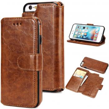 UEEBAI iPhone 7/8 Flip‑Cover Wallet with Stand, Cards & Magnetic Closure