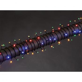 Wega LED feestverlichting 12 m 80 leds veelkleurig groene kabel 24 V