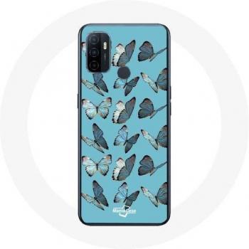 Protezione Oppo A53 Farfalle Blu