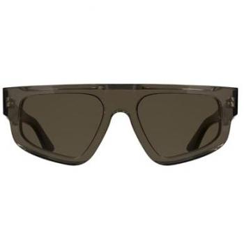 Calvin Klein CK25539S 200 Transparent Brown Acetate Cat‑3 Sunglasses