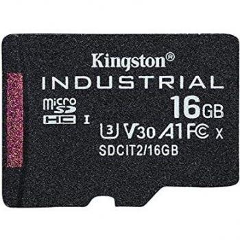 Kingston microSDHC Industrial 16 GB U3 UHS-I Speicherkarte Schwarz