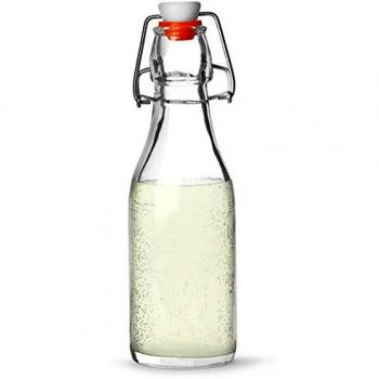 Genware Airtight 250ml Glass Bottle with Swivel Lid