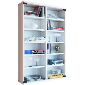 VCM Zuntisa CD-DVD Wand-Regal Weiß