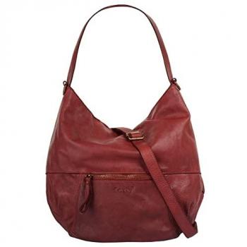 Forty Shopper – Rote Lederhandtasche – Damen – Unifarben – Glänzend – 35 × 30 × 14 cm – Italienisch gefertigt