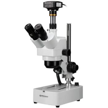 BRESSER Microscope Stéréoscopique ICD Advance avec Caméra 12MP USB 3.0