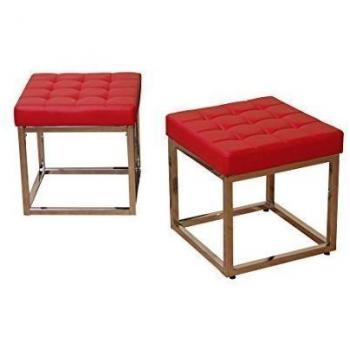 Doppelter roter Metallhocker – Online bestellen