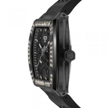 Philipp Plein's The Skeleton Crystal Black Men's Watch