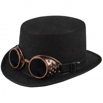 Chapeau Haut-de-Forme Adulte avec Lunettes