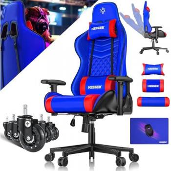 KESSER® Ergonomischer Schreibtischstuhl für Gamer, 150 kg, 360° Armlehne
