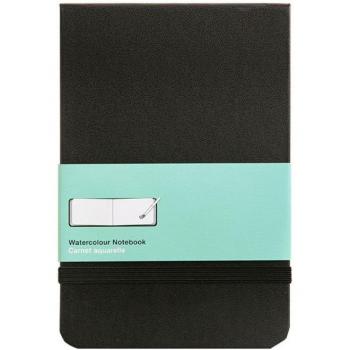 Bloc-notes artistique A6 en cuir PU pour aquarelle