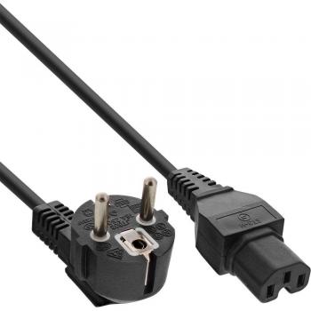 Câble d’alimentation Ligne CEE7/7 à prise C15 Noir 1 m