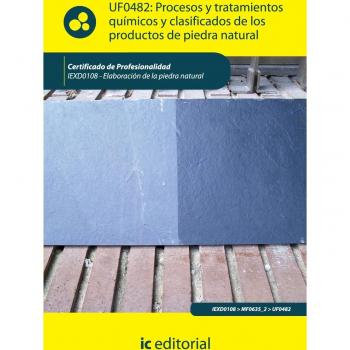 Procesos y tratamientos químicos y clasificación de los productos de piedra natural. Iexd0108