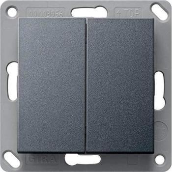 Gira Anthracite Wireless Wall Switch 242228