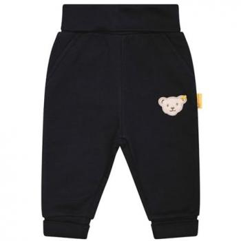 Steiff Unisex Jogginghose blau Teddy-Motiv Größe 80