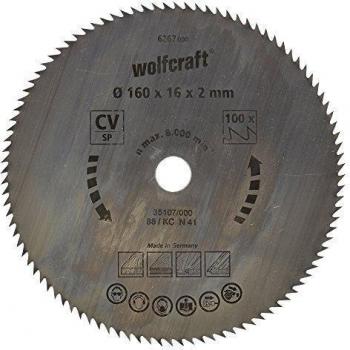 Disco de sierra circular Wolfcraft 160 mm 100 dientes