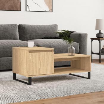Sonoma Oak Engineered Wood Coffee Table 100x50x45 cm vidaXL