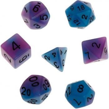 Juego de Dados Iluminados para RPG 7 piezas