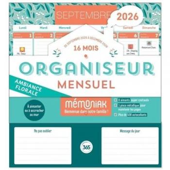Organiseur mensuel Mémoniak 2026