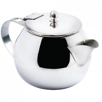 Olympia 15oz Stainless Steel Non-Drip Teapot with Infuser