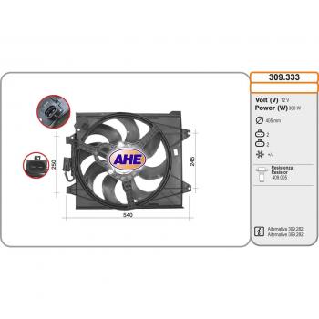 AHE 309.333 Ventilazione Radiatore