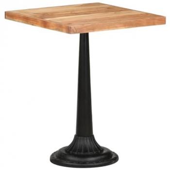 Table de bistro en bois d'acacia massif 60x60x76 cm
