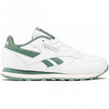 Zapatillas Reebok Classic Leather Infantil Color Blanco/Verde