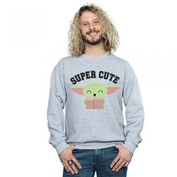 Star Wars Men's The Mandalorian Super Cute Sweatshirt