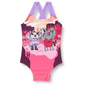 Speedo 3‑Year‑Old Girls’ Learn to Swim Cherry Pink Crossback Swimwear