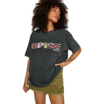 Oversized Spice Girls Tee, Charcoal, Size S (Female)