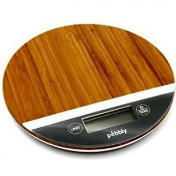 Balance ronde en bambou gris clair