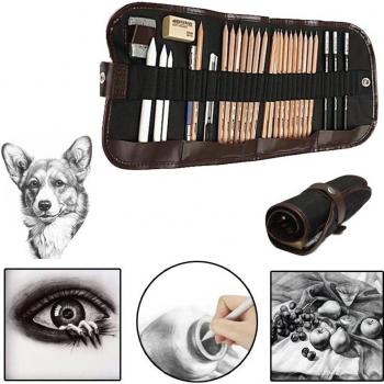 Kit de dibujo con lápices HB a 8B