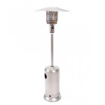 Stufa a fungo gas GPL inox con ruote