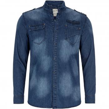 Goodyear Fashion Herren Comfrey Hemd – Blue Denim Vintage, S