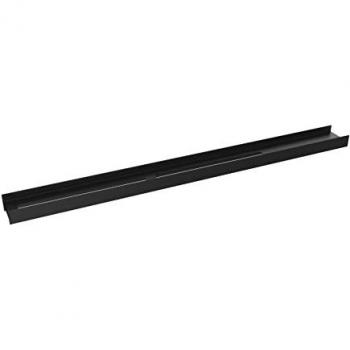Emco Aura 1200 mm porte-serviettes, étagère à droite, finition noir mat