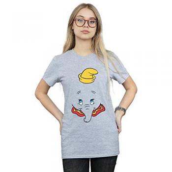 Grey Dumbo Face Boyfriend T-Shirt – Disney Collection