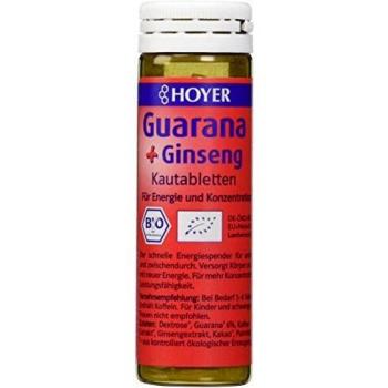 Guarana & Ginseng Power-Kautabletten von Hoyer, 60 Stück