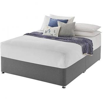 Silentnight Upholstered Premium Grey Divan Base