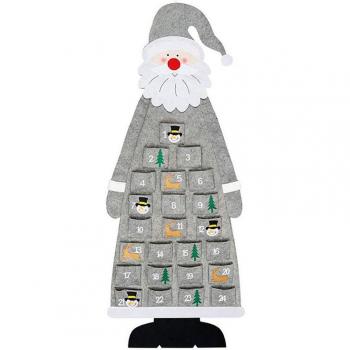 Adorno Navideño de Árbol, Calendario de Adviento DIY de Fieltro