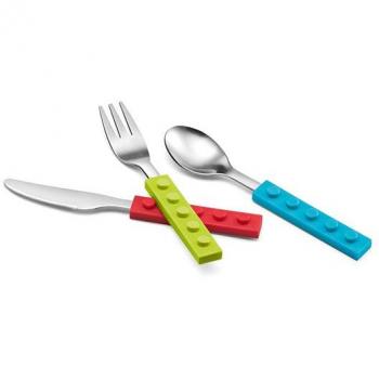 Ludo Albert de Thiers Set de 3 couverts pour enfants avec couteau,