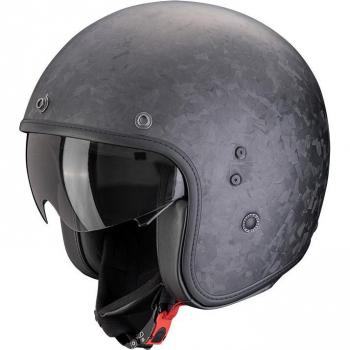 Casque moto jet Scorpion Belfast Evo Onyx Carbon Solid taille S