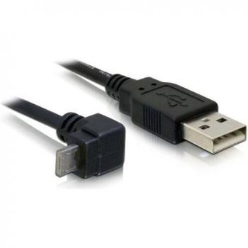 USB‑2.0 A‑to‑Micro‑A 3 m Angled Extension – DeLock