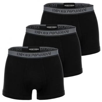 Emporio Armani Boxers Core Logoband Trunk 3 unici in Nero
