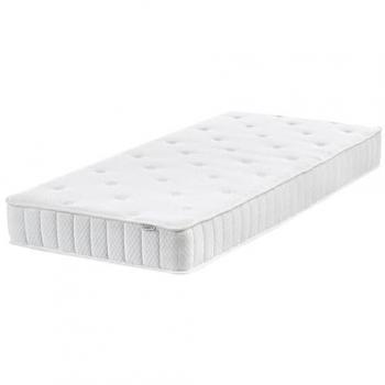 Beliani EU Single (Twin) Mattress – 2ft6, Double‑Face Medium Firm Pocket Springs, White