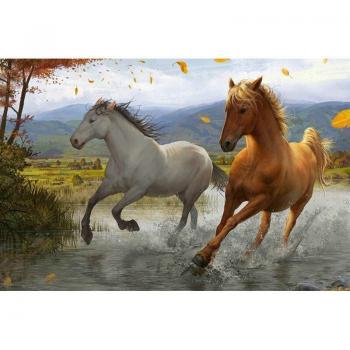Cheval décor diamant murale 20×30 cm