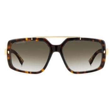 Dsquared2 D2 0120/S Tortoiseshell Square Frame – 86/9K