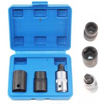 3 Pcs 1/2 Dr. Pentagon Hex Brake Socket Set Smart Brake Calipers