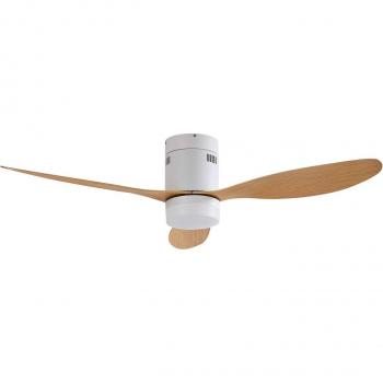Lucande Deckenventilator Kayu, weiß, DC, leise, 132 cm